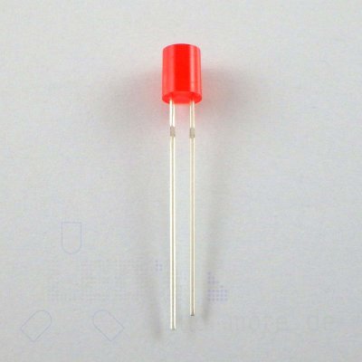 5mm LED Diffus Zylindrisch Rot 150 mcd 140