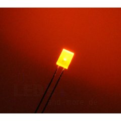 Diffuses 5 x 2 mm Rechteck LED ultrahell Orange 260mcd 124