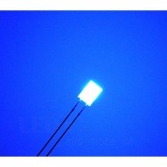 Diffuses 5 x 2 mm Rechteck LED ultrahell Blau 650mcd 124