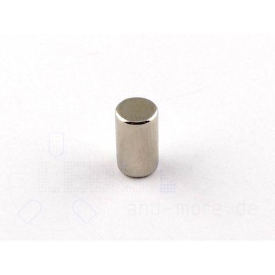 Magnet Stab Zylinder  5 x 8,47 mm vernickelt, 970g, N45 Neodym