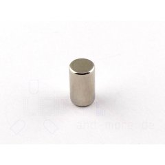 Magnet Stab Zylinder  5 x 8,47 mm vernickelt, 970g, N45...