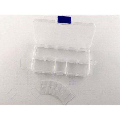 Sortierbox Kunststoff Box klein transparent 10 Fcher variabel