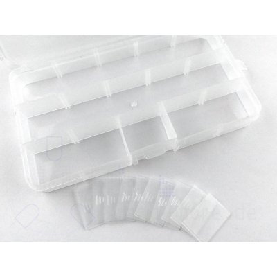 Sortierbox Kunststoff Box klein transparent 15 Fcher variabel