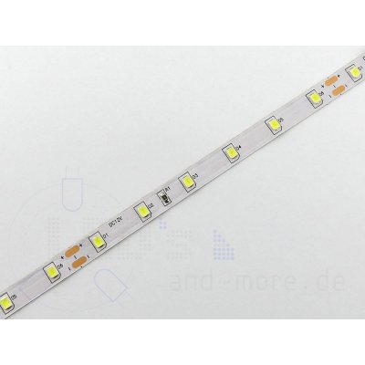 LED Stripe Wei 12 Volt, 300 SMD 2835 LED Band 8 Watt 500cm 6000K