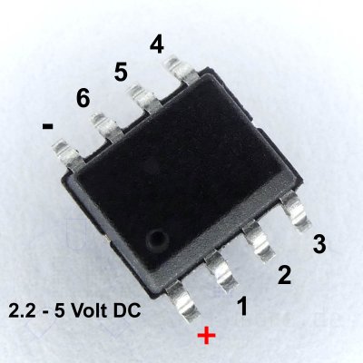 6 Kanal SMD Funktions Chip fr Moba 5,0x3,8x1,5mm Muster 022